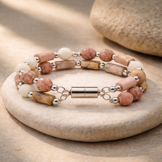 Zemes toņu rokassprādze "Dabas Pērles"